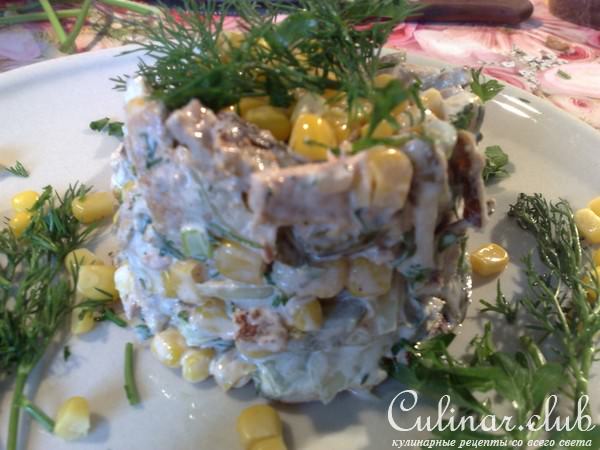 салат из тунца (весенние мимозы)