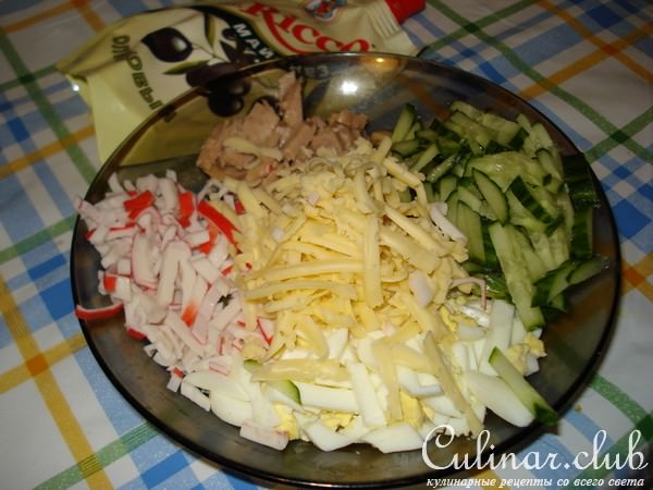 Салат "Веселый омар"