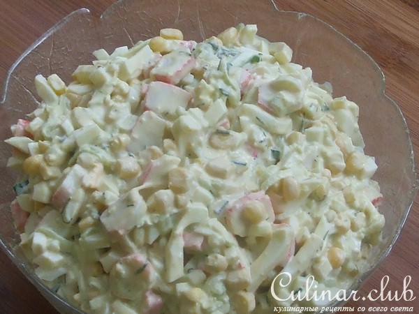 Салат с крабовыми палочками