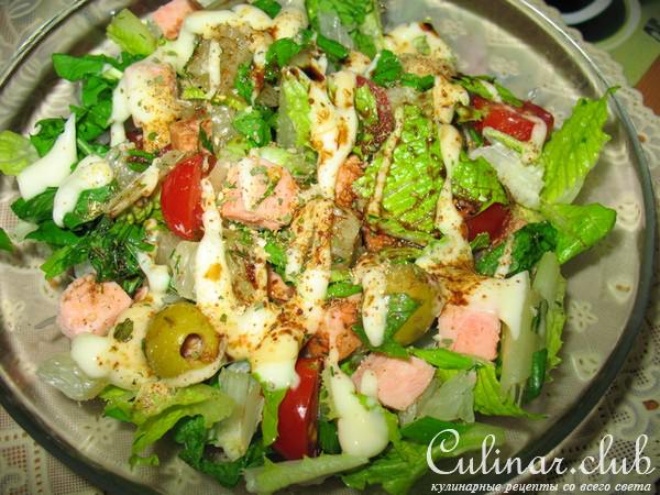 Салат свежий морской (с вариантами)