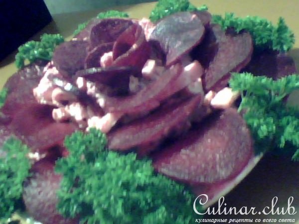 салат "Чёрная роза"