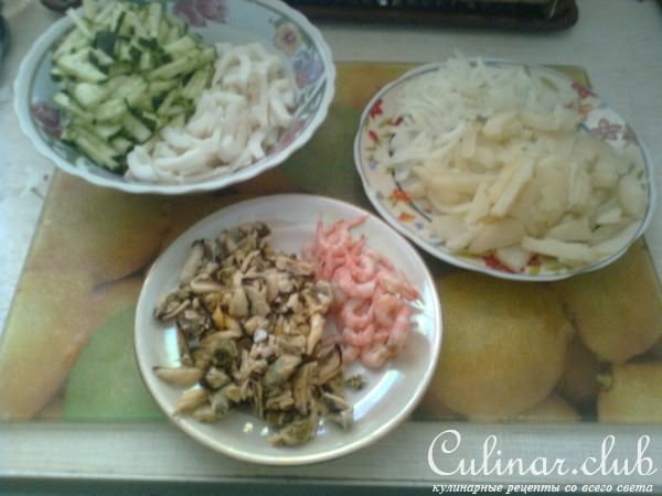 салат "Морской микс"