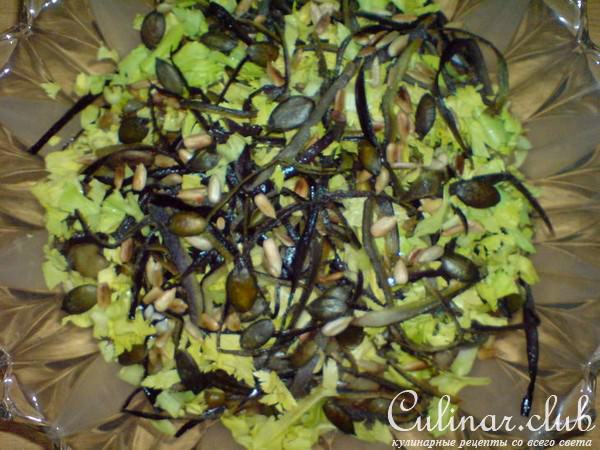 Салат из отварной рыбы и..баклажанов