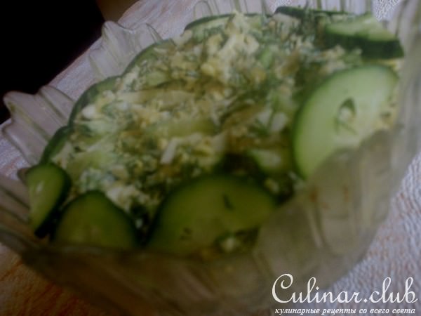 Сырный салат с укропом