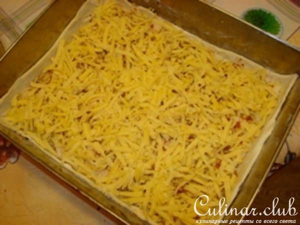 Пирог с грушей и сыром