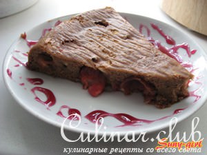 Le biscuit de chocolat  la cerise (   )