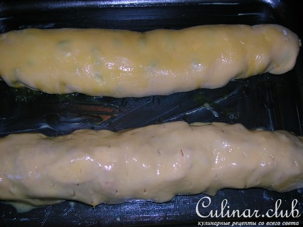 Штрудель с яблоками + штрудель с творогом