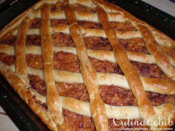Пирог с тыквой и яблоками