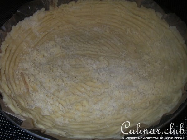 Песочный пирог с яблоками и лаймом