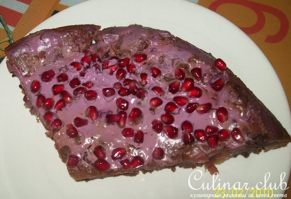 Пирог с ананасами и ежевикой