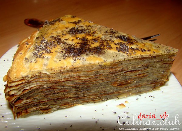 Маковый пирог «всё по полстакана» (в 2-ух вариантах)