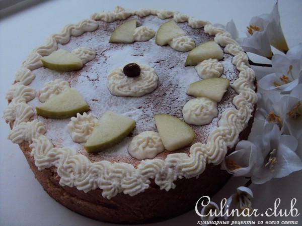 Нормандский яблочный пирог (Tarte normande aux pommes)