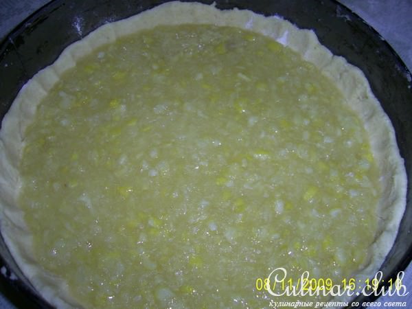 Песочный пирог с лимонной начинкой(вариант)
