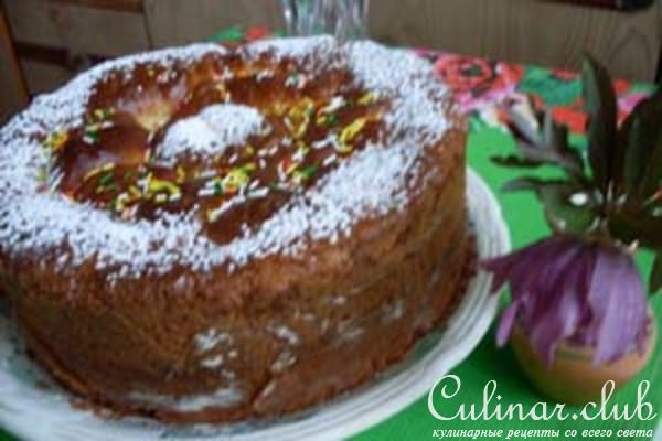 Яблочный пирог с брусникой