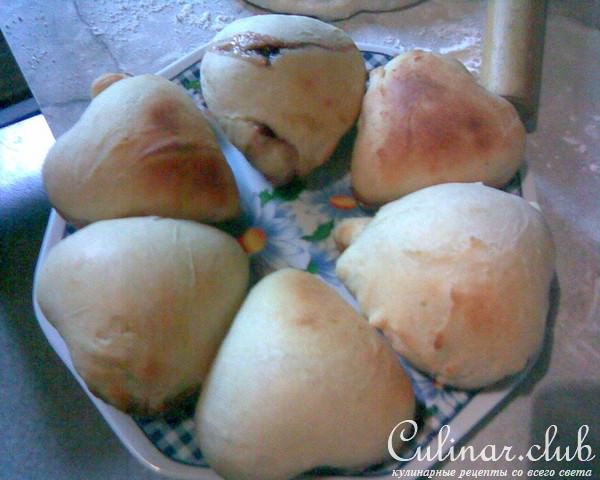 СЕРДЕЧНАЯ ВЫПЕЧКА (булочки с клубничным вареньем и пирог с творогом и апельсиновым киселем)