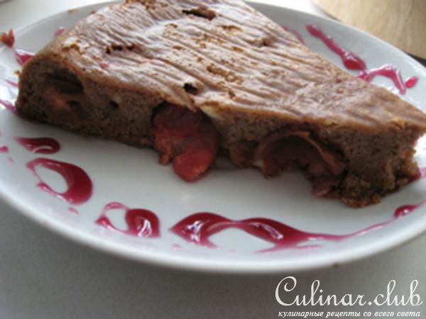 Le biscuit de chocolat la cerise(Шоколадный бисквит с вишней)Дуэль:)