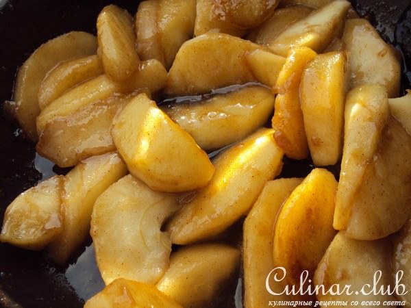 Нормандский яблочный пирог (Tarte normande aux pommes)