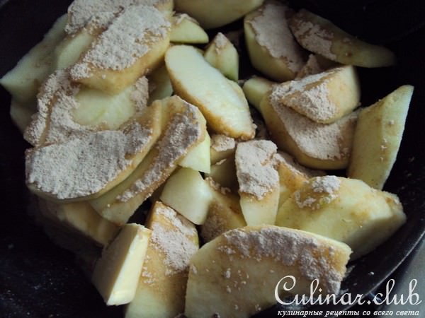 Нормандский яблочный пирог (Tarte normande aux pommes)