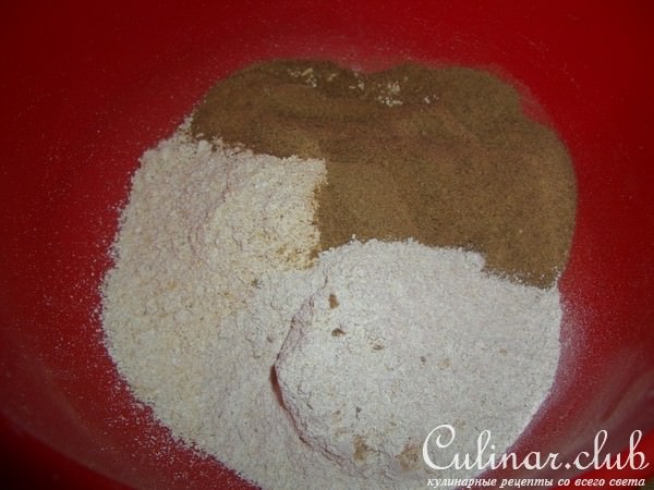 Овсяно-ржаная коврижка с изюмом
