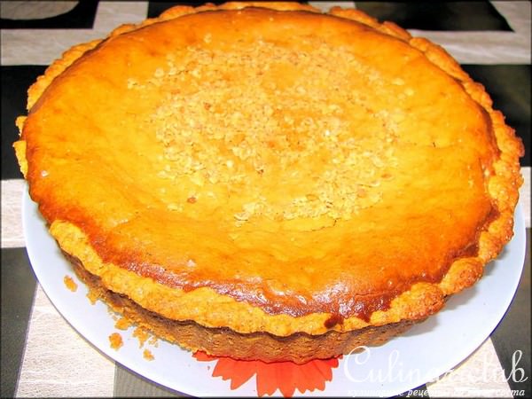 Тарт с орехами и сгущенкой