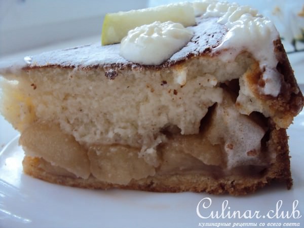 Нормандский яблочный пирог (Tarte normande aux pommes)