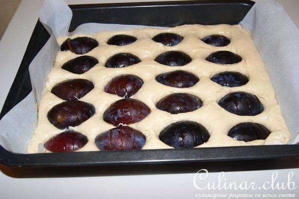 Сливовый пирог с сахарной корочкой