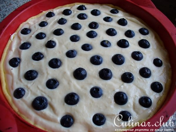 Творожный пирог с Черникой