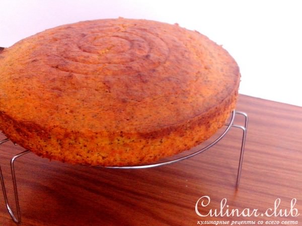 Морковный пирог с маком