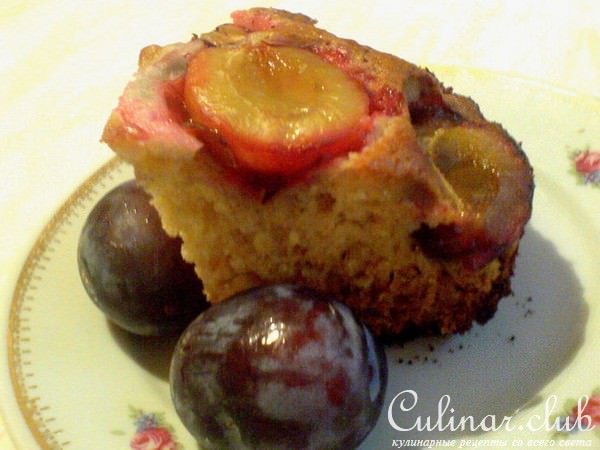 Медовая коврижка со сливами