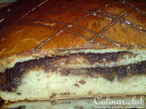 Штрудель "Зигзаг" (с черносливом,орехами и горьким шоколадом)