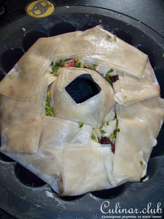Вариант яблочного пирога из теста фила !!!