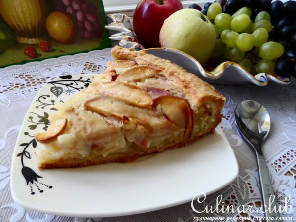 Цветаевский яблочный пирог с моими небольшими изменениями.