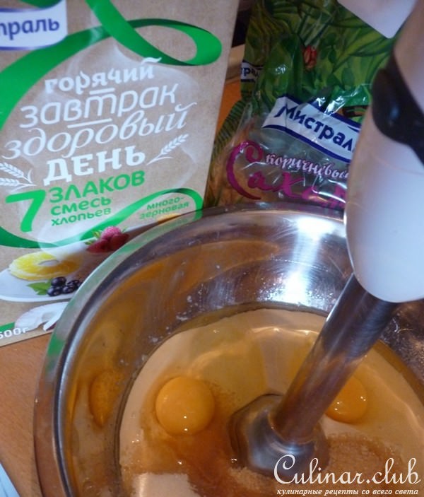 Бананово-злаковый пирог