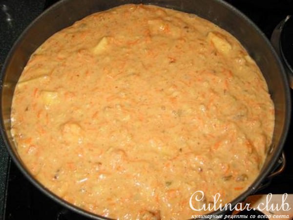 морковно-овсяный пирог