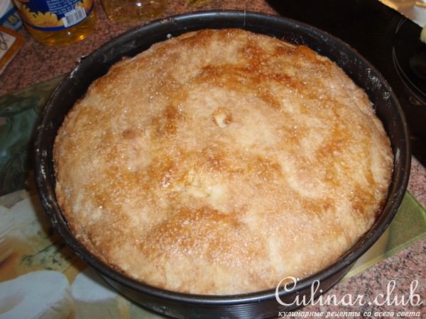 Яблочный пирог с кремом