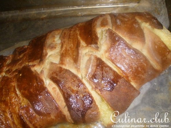 Пирог-даниш с заварным кремом и лаймом
