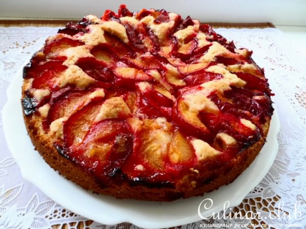 Сливовый пирог к чаю.