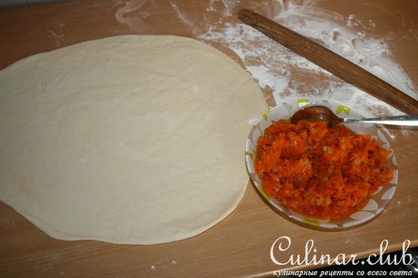 Струдель « тыква с луком и сахаром»