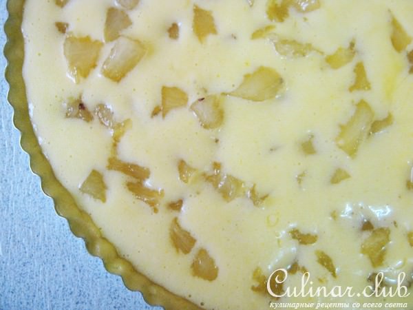 Солнечная кростата с ананасово-апельсиновой начинкой