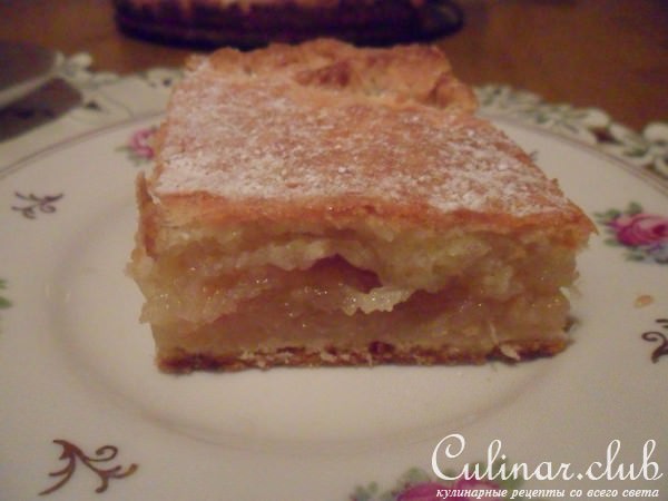Яблочно - лимонный пирог