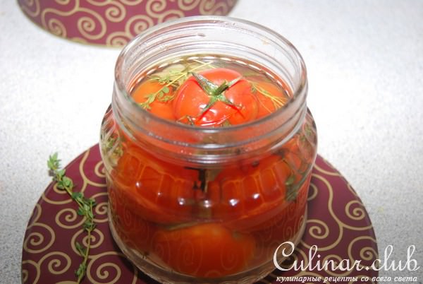 маринованные помидорки с тимьяном