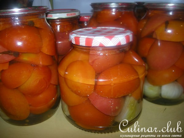 Помидоры половинки (без уксуса)