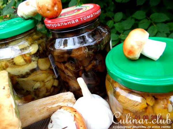 Грибочки с чесноком маринованные (вариант)