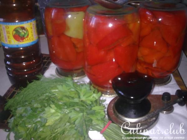 Бланшированный перец .