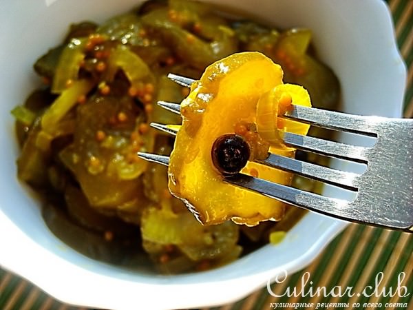 Пикули из огурцов для бутербродов (Bread and butter pickles)