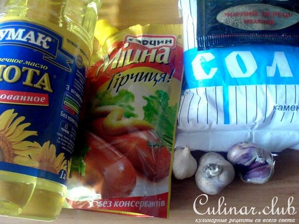 огурцы с горчицей,закусочные