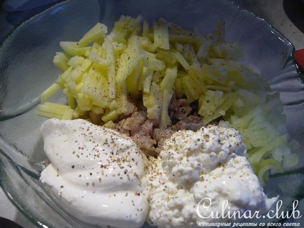 Селедочные дипы к печеной картошке