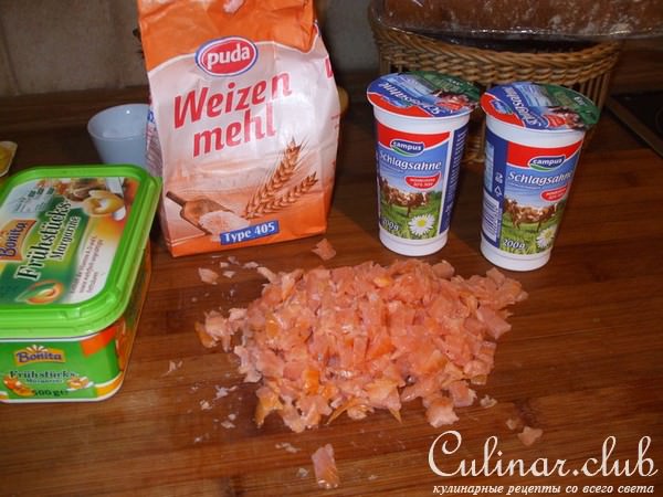 Сметанный соус с сёмгой