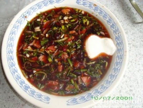 свекольник на квасной основе