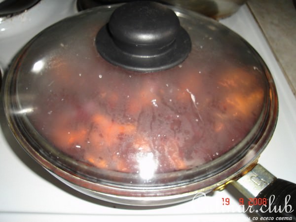 Борщ с шампиньонами и сыром